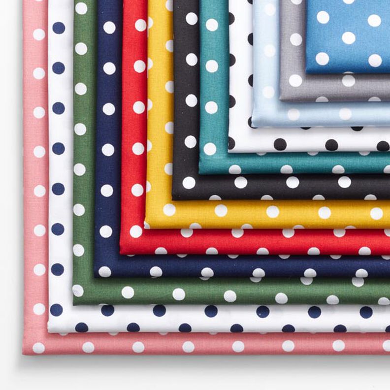 Bavlněn&yacute; popel&iacute;n Velk&eacute; punt&iacute;ky &ndash; b&iacute;l&aacute;/čern&aacute;,  image number 3