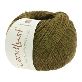 LANDLUST Alpaca Merino 160, 50g | Lana Grossa – olivová, 