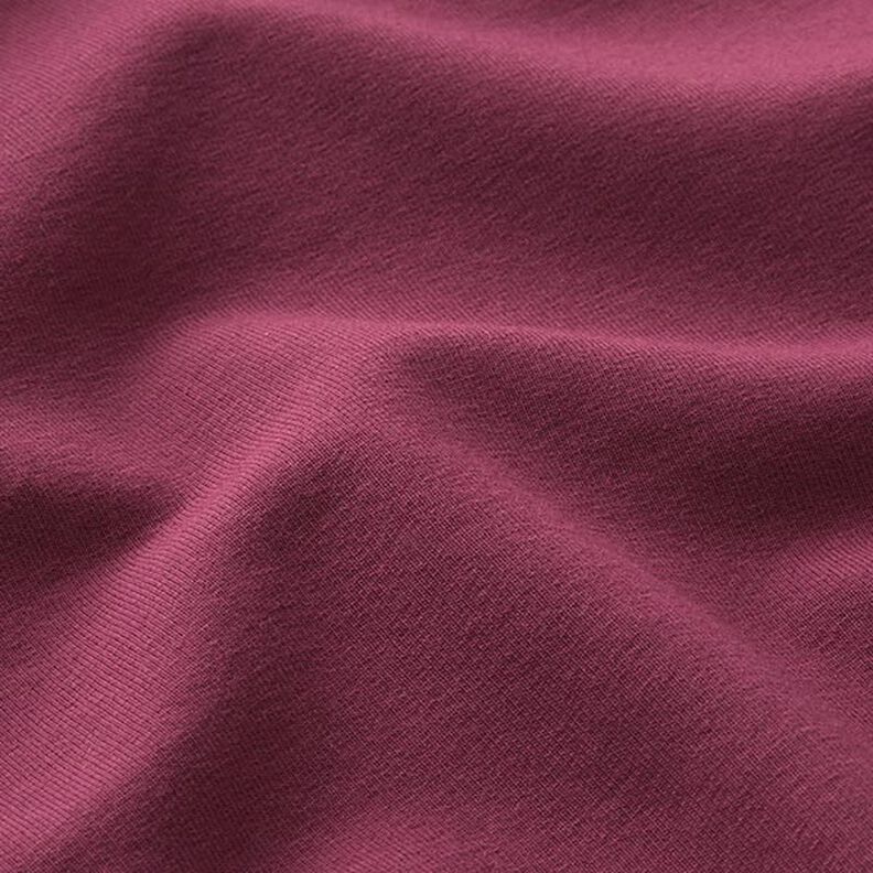 Lehká bavlněná teplákovina jednobarevná – bordó,  image number 4