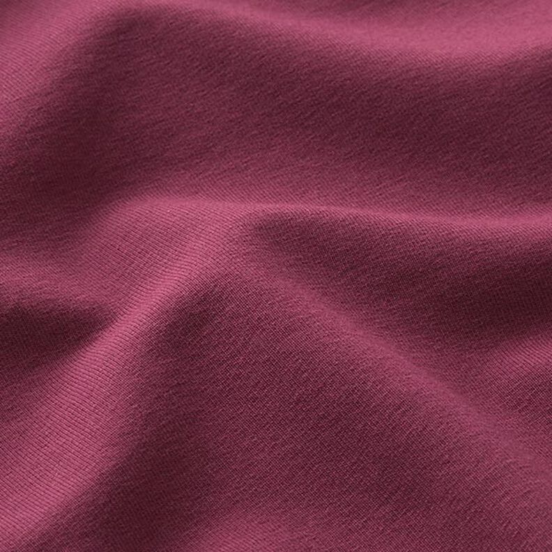 Lehká bavlněná teplákovina jednobarevná – bordó, image number 4
