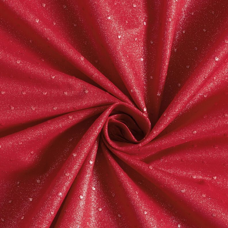 Bavlněný batist dobby třpytivý – červená,  image number 3