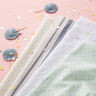 Mušelín / dvojitá mačkaná tkanina Pruhy barvené v přízi | Poppy – bílá/namornicka modr,  thumbnail number 7