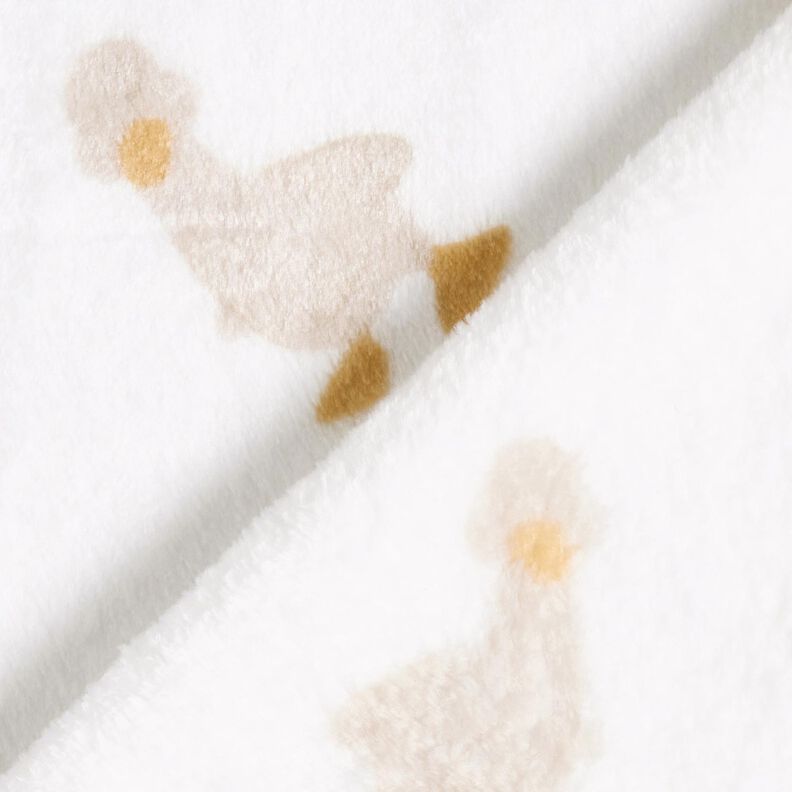 Hebký fleece Malé husy – slonová kost/mandlová, image number 4