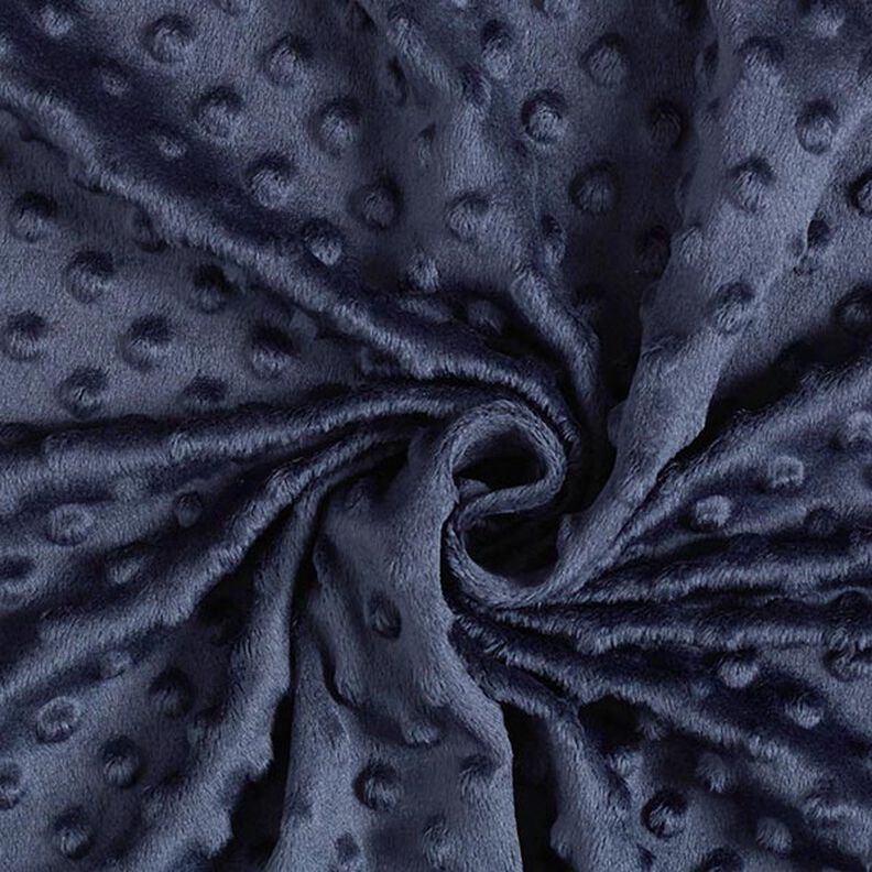 Hebký fleece vyražené puntíky – namornicka modr,  image number 3