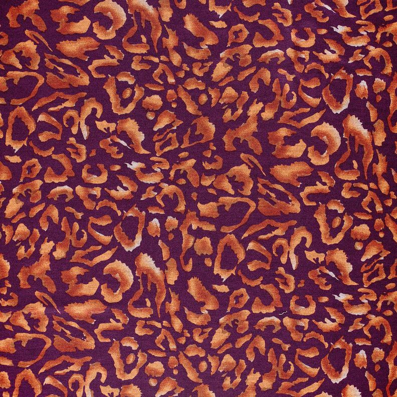 Romanit žerzej Leopardí vzor – barva lilku/terracotta, image number 1