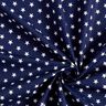 Bavlněný popelín Středně velké hvězdičky – namornicka modr/bílá,  thumbnail number 5