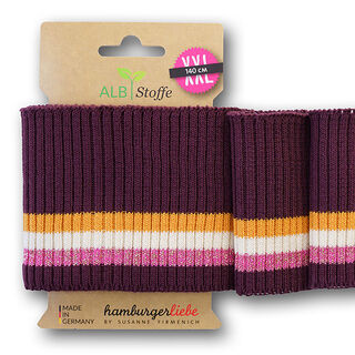 Náplety CUFF ME RIPPED [140 cm | 8 cm] | Albstoffe – bordó/oranžová, 