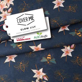 SHIELD CoverMe HEIQ Viroblock Glow Lily – namornicka modr | Albstoffe, 