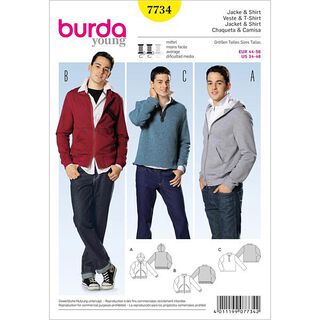 Bunda / tričko, Burda 7734, 