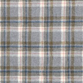Prošívaná látka Flanel Kostka | Poppy Fabrics – šedá, 