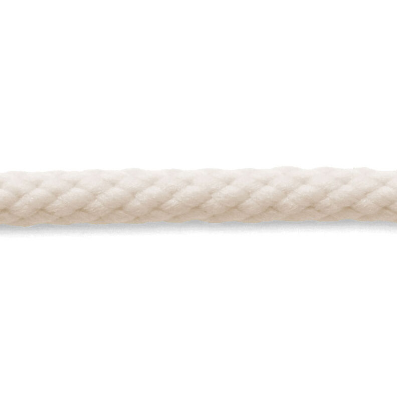 Anoraková šňůra [Ø 4 mm] – vlněná bílá,  image number 1