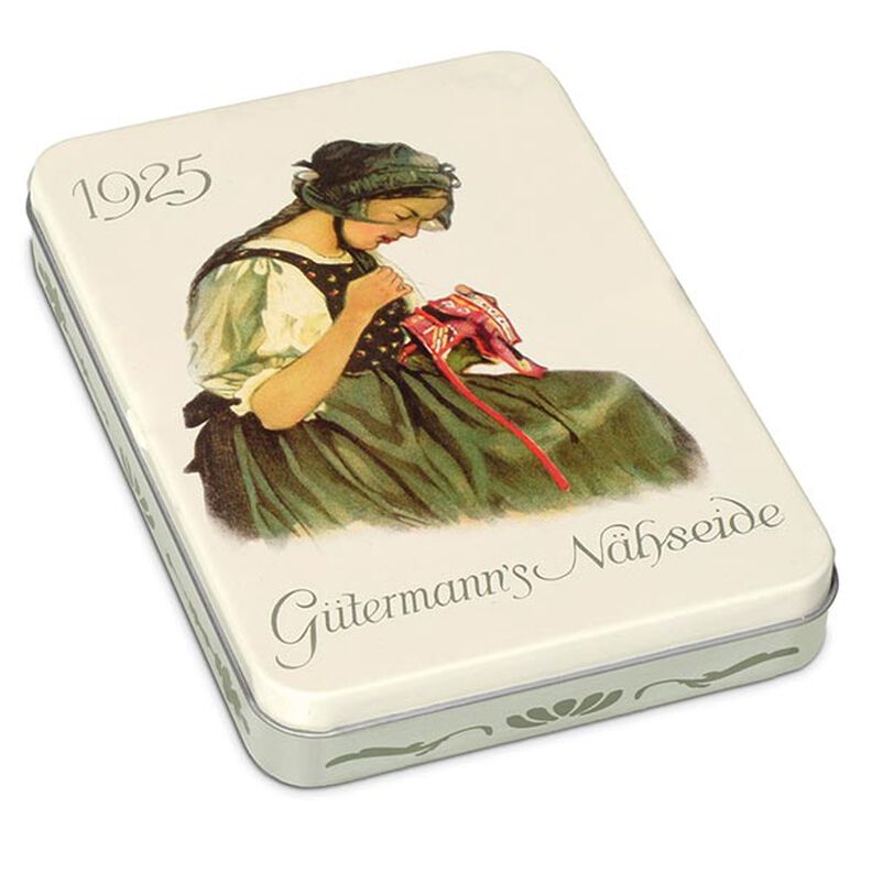 Nostalgická krabička 1925 Sada univerzálních šicích nití [ 100m | 8 ks | 13 x 9 x 2 cm ] | Gütermann,  image number 4