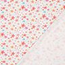 GOTS Bavlněný žerzej Barevné květy digitální potisk | Poppy Fabrics – bílá/meruňková,  thumbnail number 4