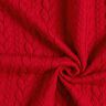 Žakárové žerzejové kloké Copánkový vzor – červená,  thumbnail number 3