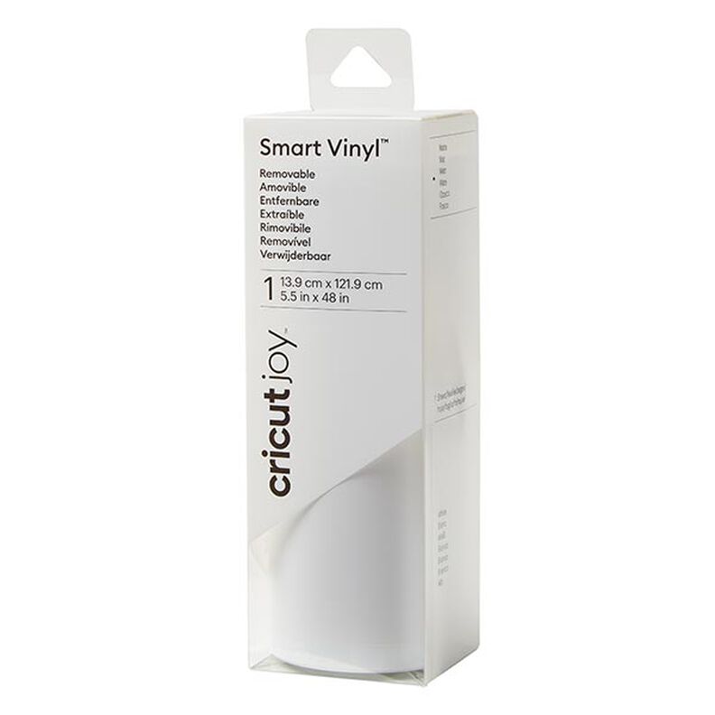 Cricut Joy Smart matné vinylové fólie [ 13,9 x 121,9 cm ] – bílá,  image number 1