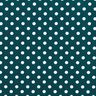 Bavlněný popelín Polka Dots – tmavě zelená/bílá,  thumbnail number 1