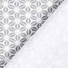 Bavlněný žerzej Abstraktní květinový vzor – vlněná bílá/šedá,  thumbnail number 4