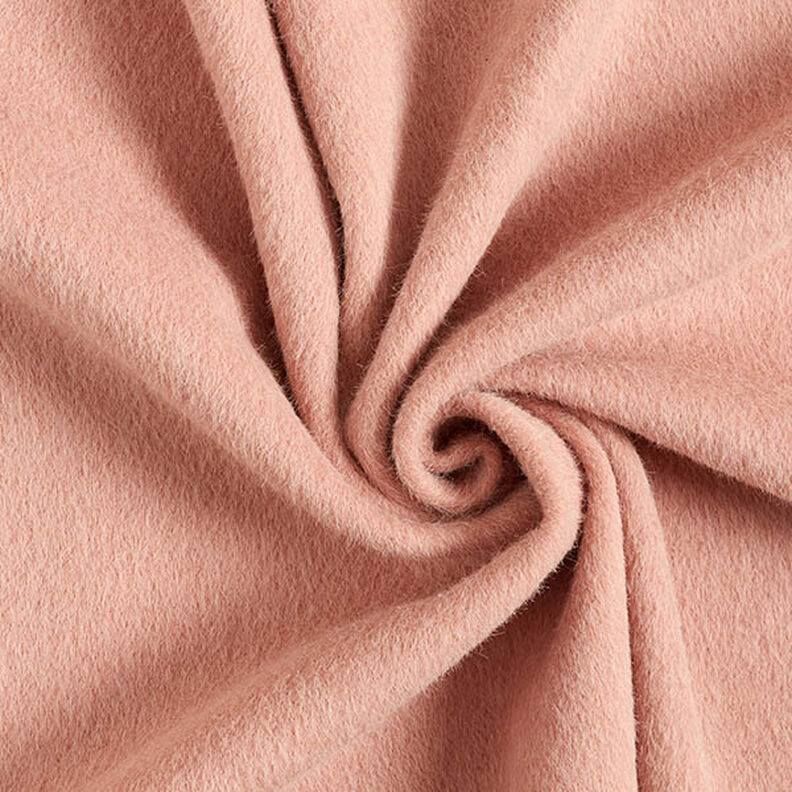 Nadýchaná kabátová látka Uni – růžově zlatá,  image number 1