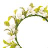 Dekorační květinový věnec s bobulemi [Ø 9 cm/ 16 cm] – bílá/zelená,  thumbnail number 2