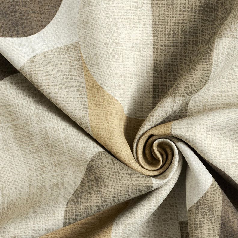 Zatemňovací látka Abstraktní klenby – khaki/taupe (šedohnědá), image number 3