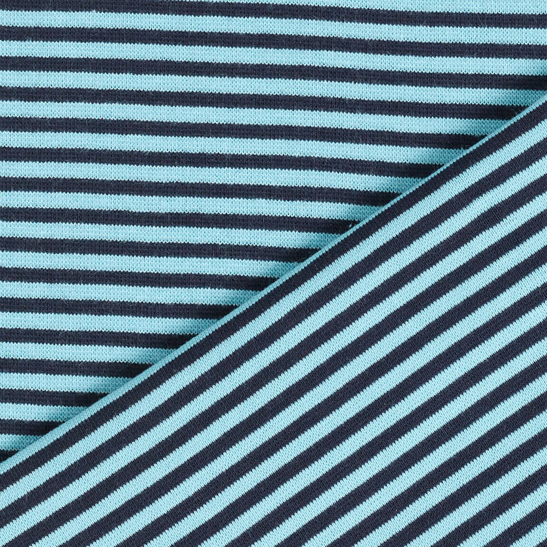 Materiál na náplety Trubková tkanina – nebeská modrá/noční modrá, image number 4