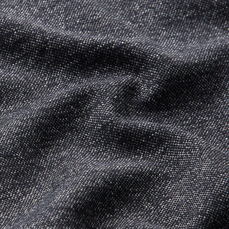 Piqué Jersey melírovaná – noční modrá, image number 2