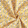 Bavlněná látka Kreton Trojúhelníky mini – světle růžová/kari žlutá,  thumbnail number 3