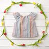 Mušelín / dvojitá mačkaná tkanina barevné pruhy příze | Poppy Fabrics – vlněná bílá/mix barev,  thumbnail number 6
