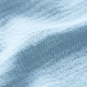 Mušelín / dvojitá mačkaná tkanina – baby modra, 