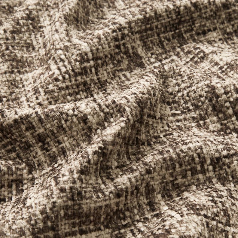 Čalounická látka Vrásněná velurová látka – tmavě hnědá,  image number 2