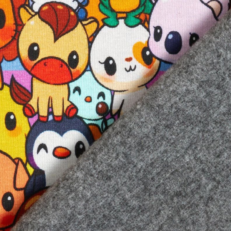 Alpenfleece Roztomilý zvěřinec digitální potisk – citrónově žlutá,  image number 4