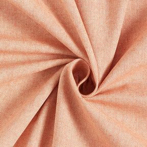 Dekorační látka polopanama šambré, recyklovaná – terracotta/přírodni, 