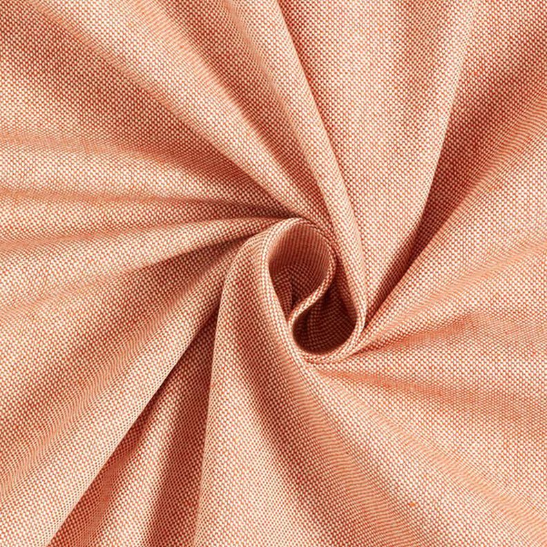 Dekorační látka polopanama šambré, recyklovaná – terracotta/přírodni, image number 1