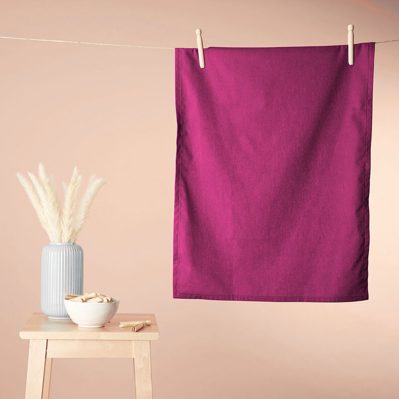 Bavlněná látka Kreton Jednobarevné provedení – purpurová, image number 8