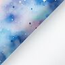 Látka na pláštěnky Akvarelová hvězdná obloha digitální potisk – ledově modrá/modrofialková,  thumbnail number 5