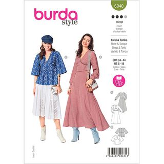 Šaty / Halenka, Burda 6040 | 34 - 44, 