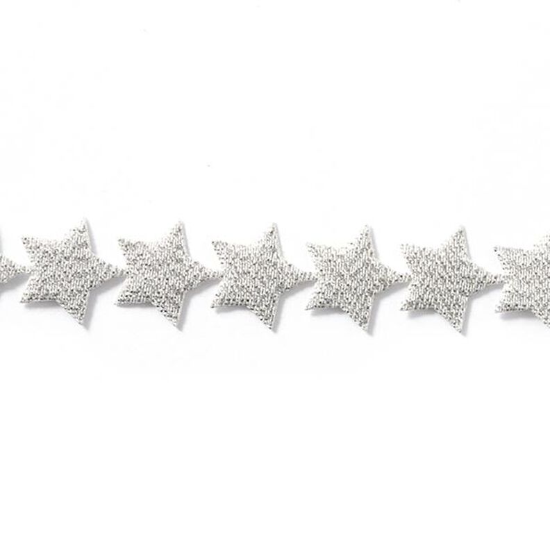 Samolepicí girlanda s hvězdami [20 mm] - stříbrná kovový,  image number 1