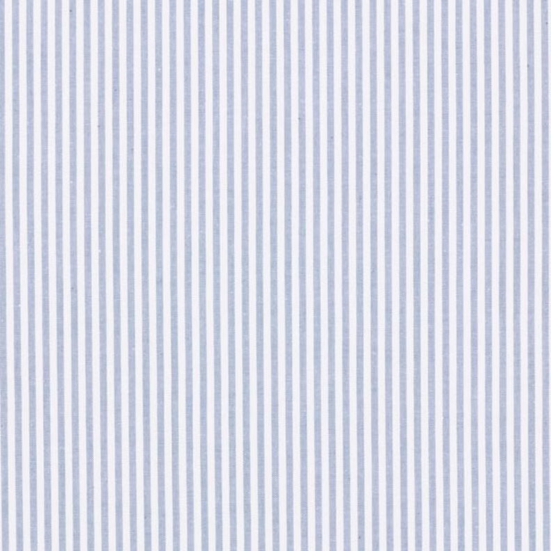 Bavlněný popelín Proužky, barveno v přízi – džínově modrá/bílá,  image number 1