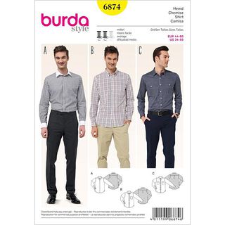 Pánská košile, Burda 6874, 