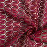 Krajková tkanina se vzorem vlny – tmavě červená,  thumbnail number 3