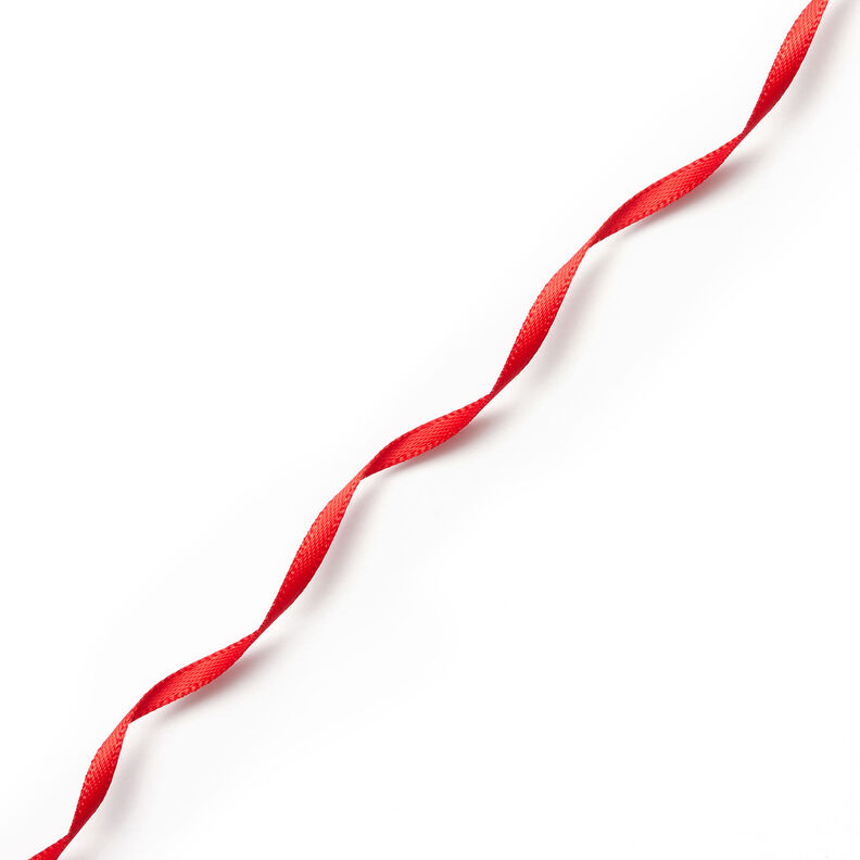 Saténová stuha [3 mm] – červená,  image number 2