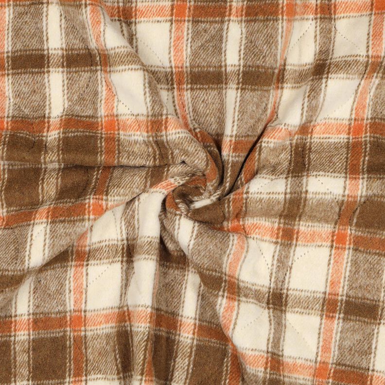 Prošívaná látka Flanel Kostka | Poppy Fabrics – béžová, image number 4