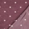 Plyš teddy Vyšívané kytičky | Poppy Fabrics – tmavě starorůžová,  thumbnail number 4
