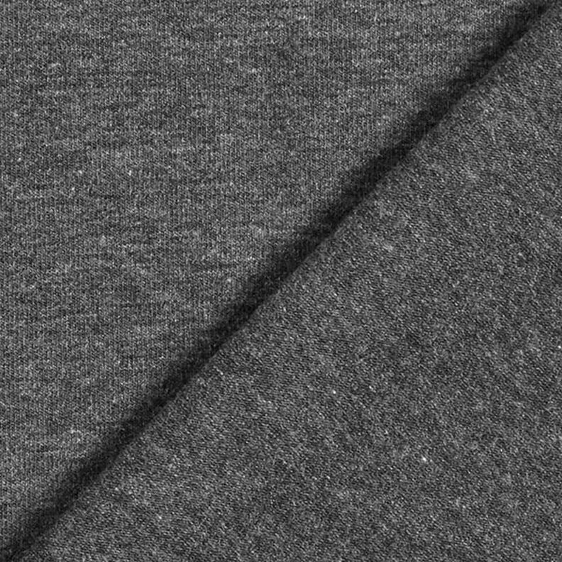 Bavlněný žerzej Medium melírovaný – antracitová, image number 3