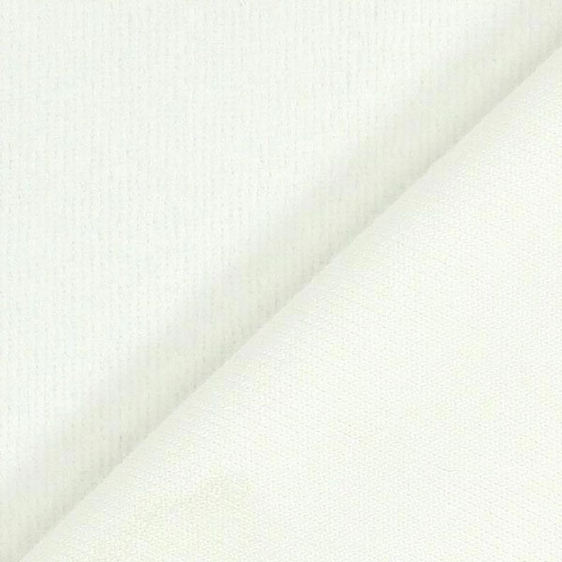Plyš nicki jednobarevný – vlněná bílá, image number 3