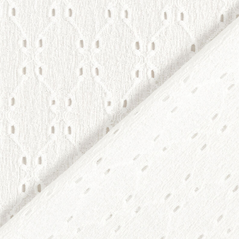 Výšivka Krinkel jersey s očky – bílá,  image number 5