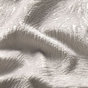 Dekorativní samet Abstraktní větve – stříbrně šedá, 