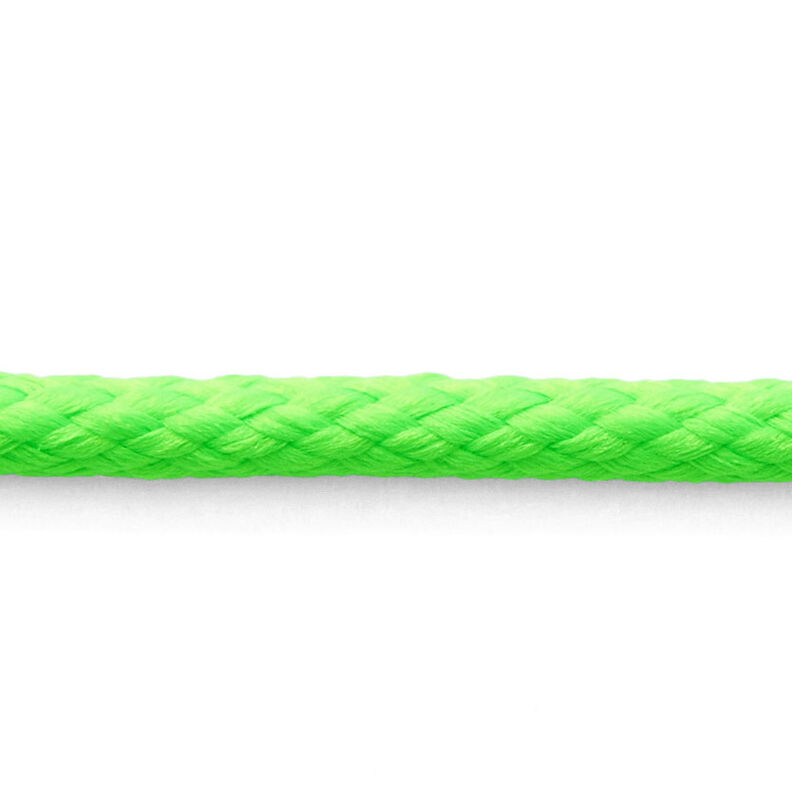Anoraková šňůra [Ø 4 mm] – zelená neonová,  image number 1