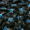 Francouzské froté letní teplákovina Hvězdné variace | Glitzerpüppi – černá/modrá,  thumbnail number 2