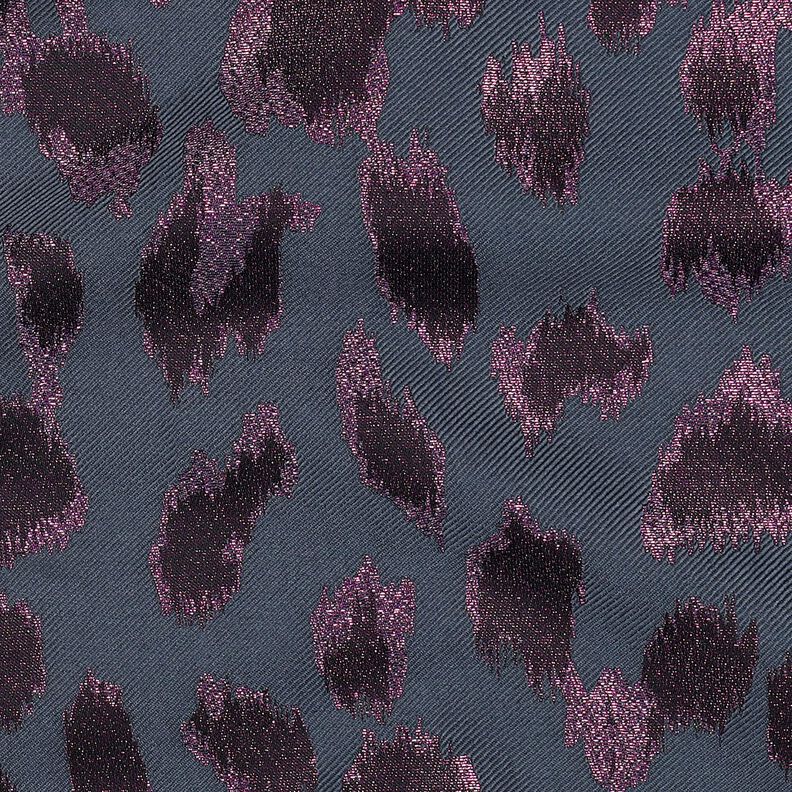 Žakár Leopard Metalický | Poppy Fabrics – antracitová,  image number 2